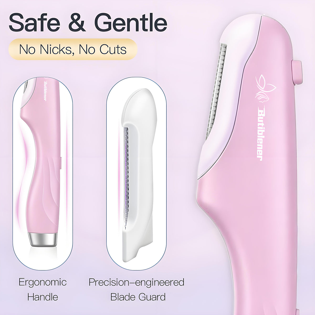 Sonic Precision Dermaplaning Tool & Brow Trimmer with LED Light — 3 Speeds